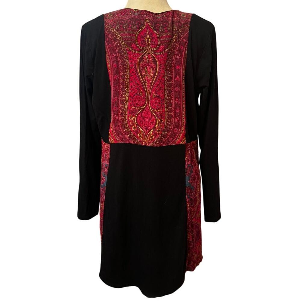 Soft Surroundings Kashmir Tunic M | Boho Embroidered Mixed Media Tunic - Picture 4 of 6